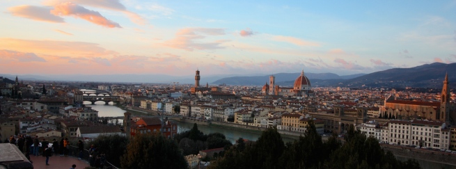 The view from Piazzale Michelangelo