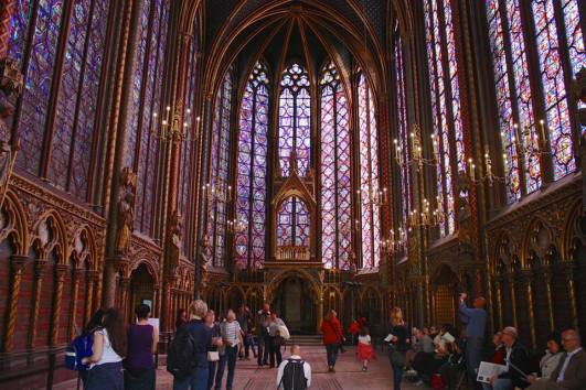 The beautiful Sainte-Chapelle chapel